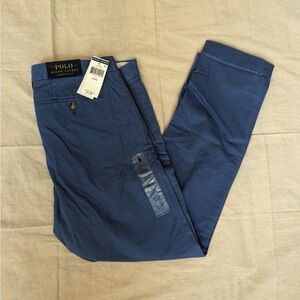 Polo Ralph Lauren Mens Blue Stretch Slim Fit Chino Pants 34X30